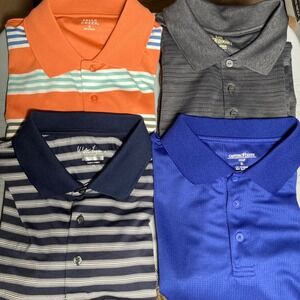 Bundle Of 4 Mens XL Polo Shirts Falls Creek Haggar Walter Hagen Golf Performance